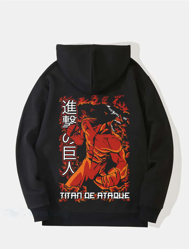 Unleash the Founding Titan – Eren Yeager Hoodie!